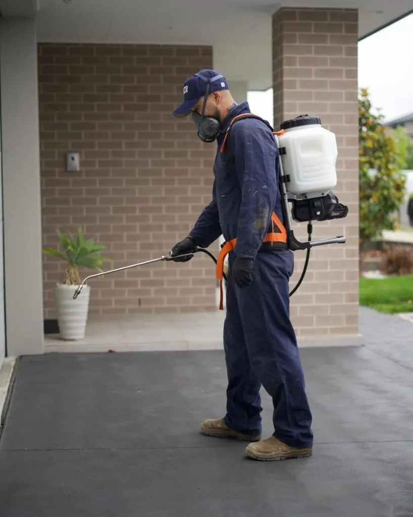 Jimmy carrying out a residential pest spray treatment